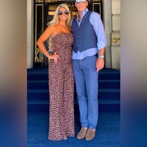 Animal print jumpsuit